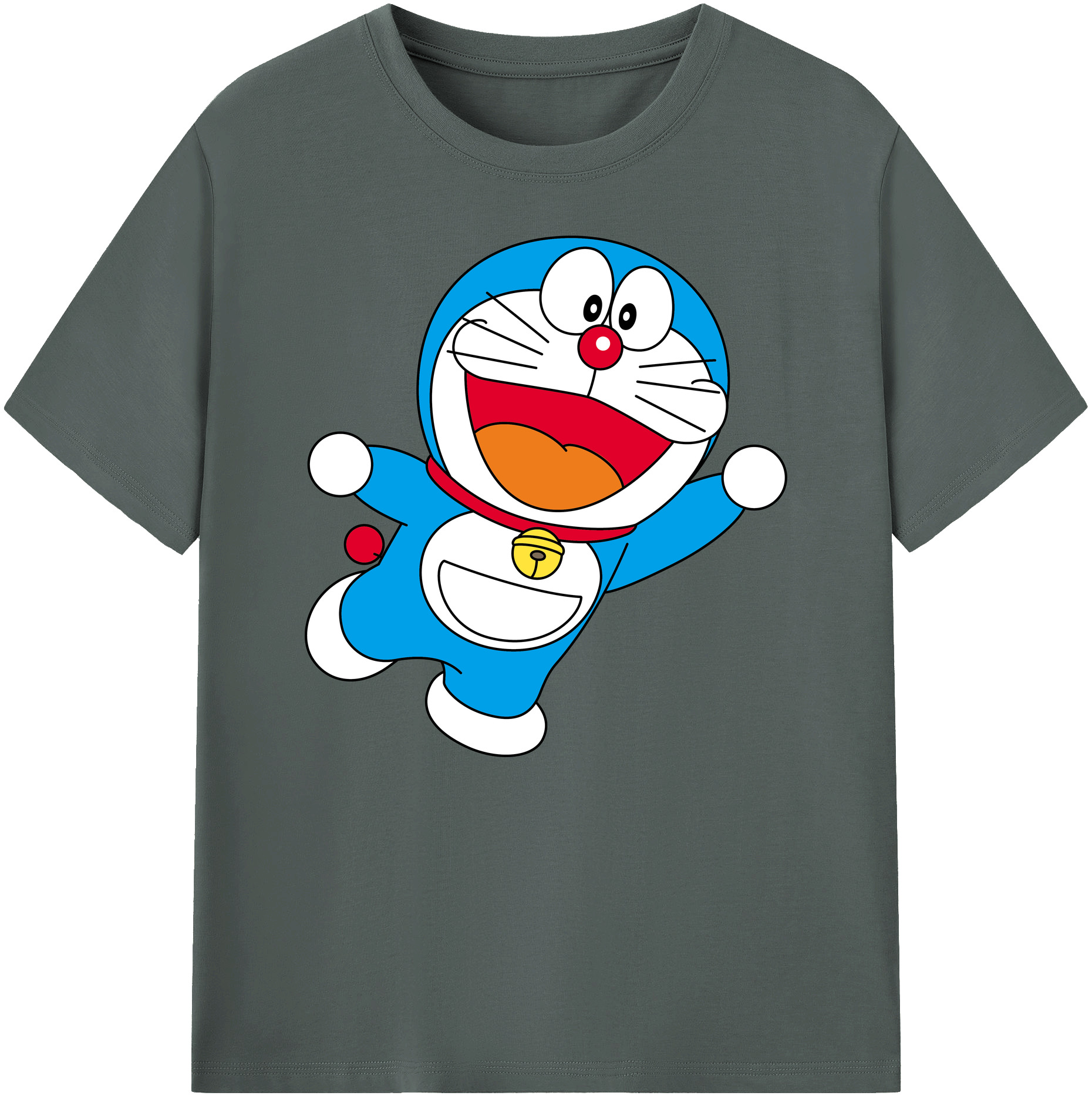 （画像用） ドラえもん Doraemon 綿100％ メンズ半袖Tシャツ｜肌触りやわらか＆通気性